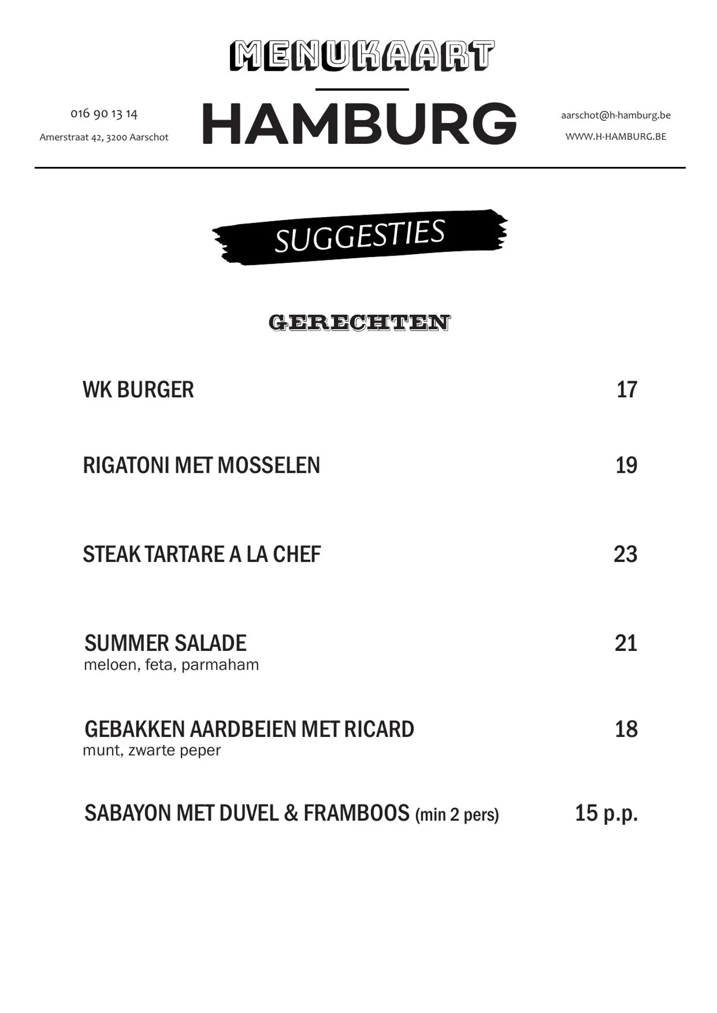 Menukaart Hamburg pagina 5