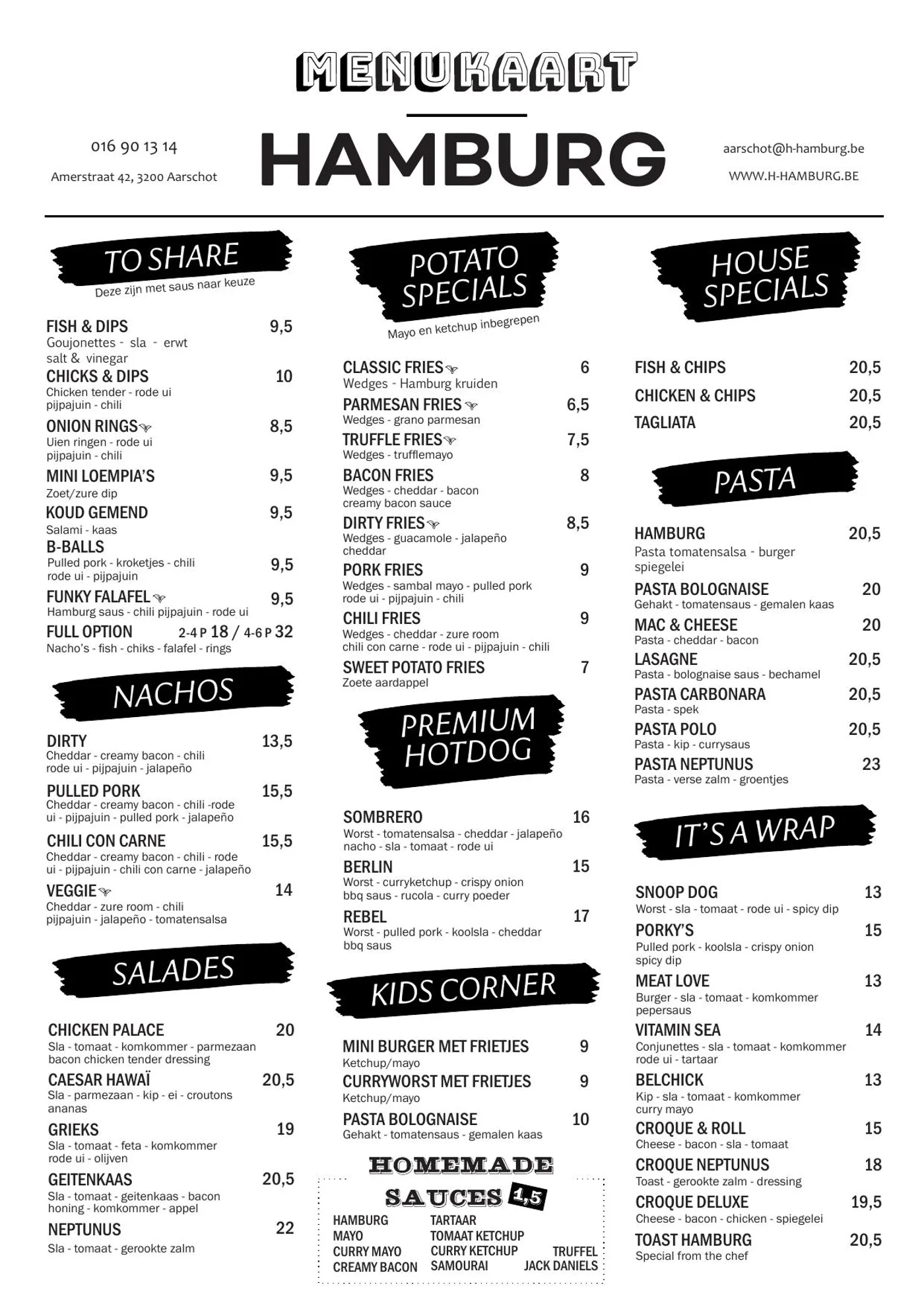 Menukaart Hamburg pagina 3